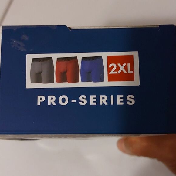 Reebok Pro Seriez 3-Pack Extended Lengths Performance Boxer Briefs Size 2XL - Picture 4 of 5